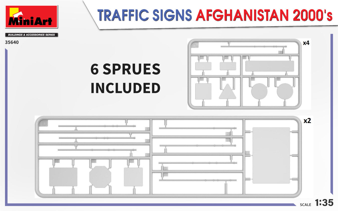 MiniArt 1/35 Traffic Signs Afghanistan. 2000's | 4820183314321
