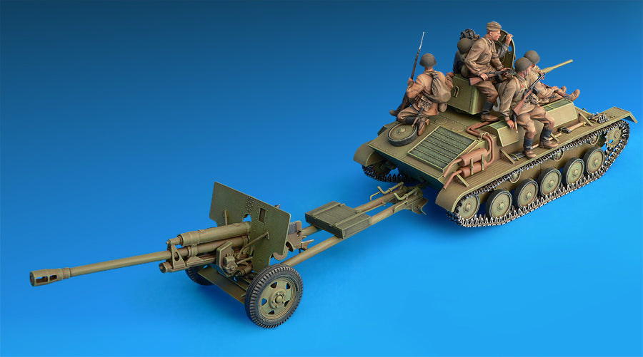 MiniArt Soviet T-70 M & ZiS -3 w/ Crew (1/35) | 4820041101094
