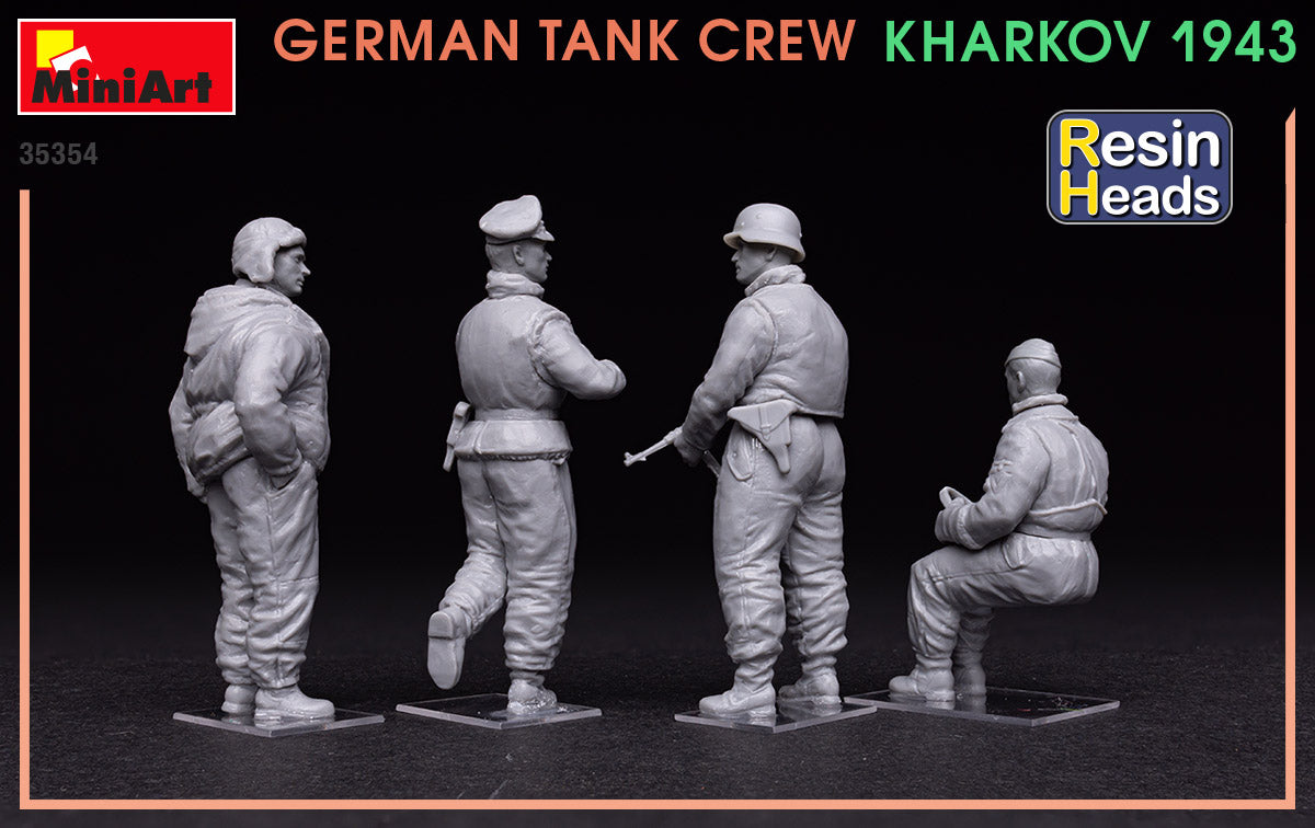 MiniArt 1/35 German Tank Crew.Kharkov 1943. Resin Heads | 4820183313560