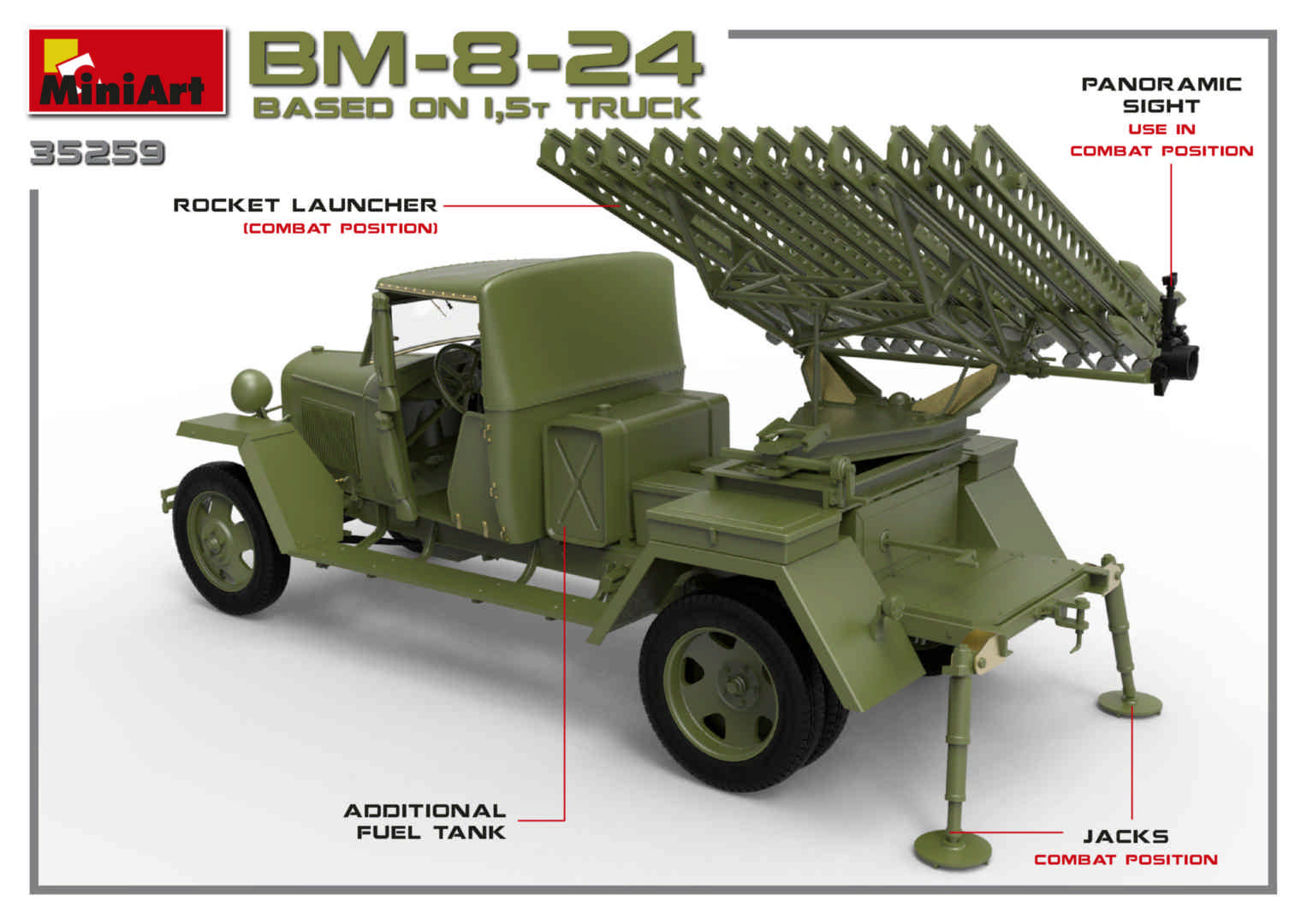 MiniArt BM-8-24 Based on 1,5t Truck (1/35) | 4820183312105
