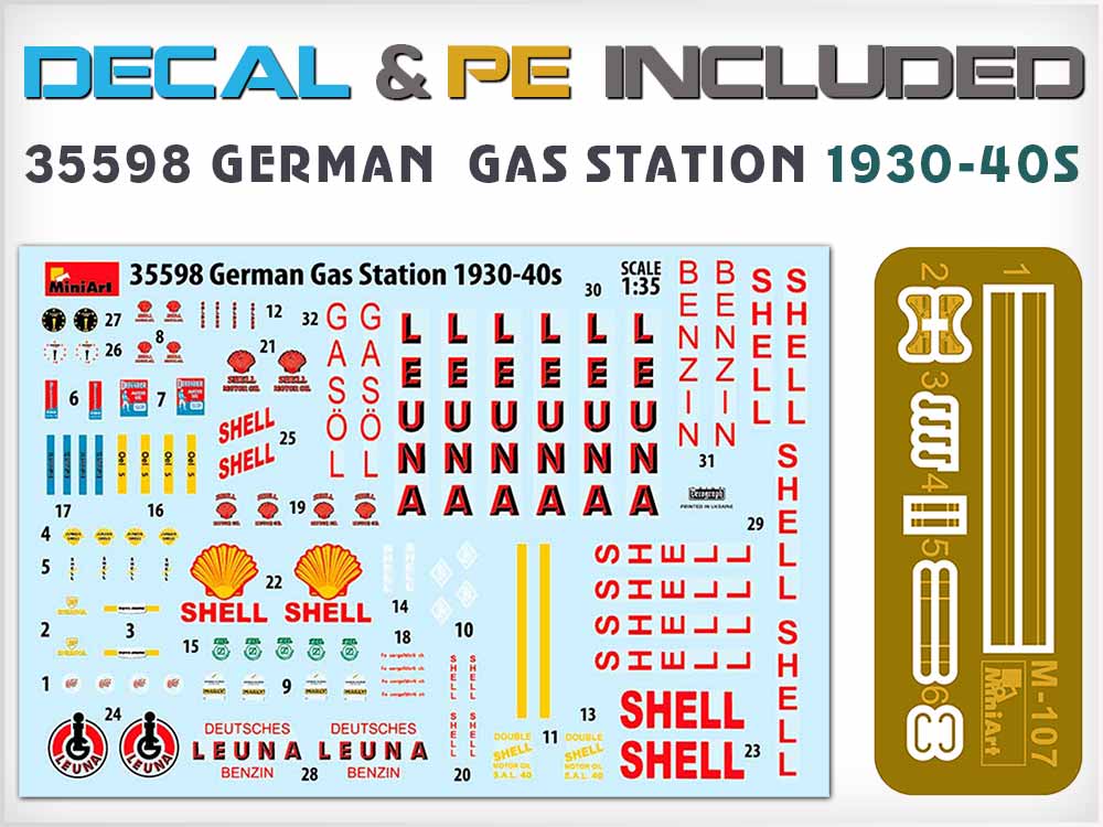 MiniArt 1/35 German Gas Station 1930-40s | 4820183312471