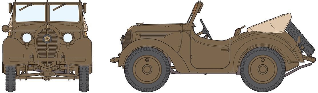 FineMolds 1/35 Ayame w/Kurogane 4 x 4 Figure Kit | 4536318880011