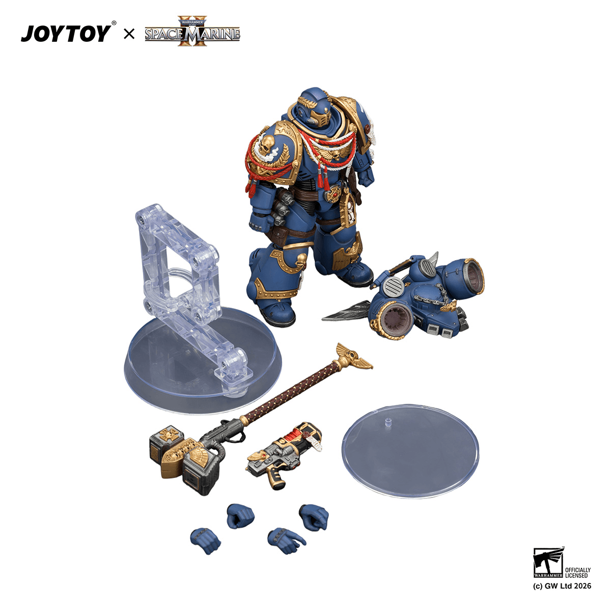 Game Edition Ultramarines Assault Intercessor with Jump Pack, Thunderhammer and Neo-volkite Pistol | 6927054404421