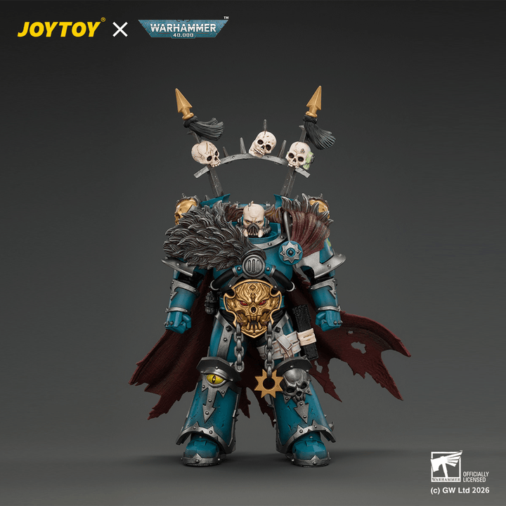 Alpha Legion Chaos Lord with Plasma Pistol and Accursed Weapon