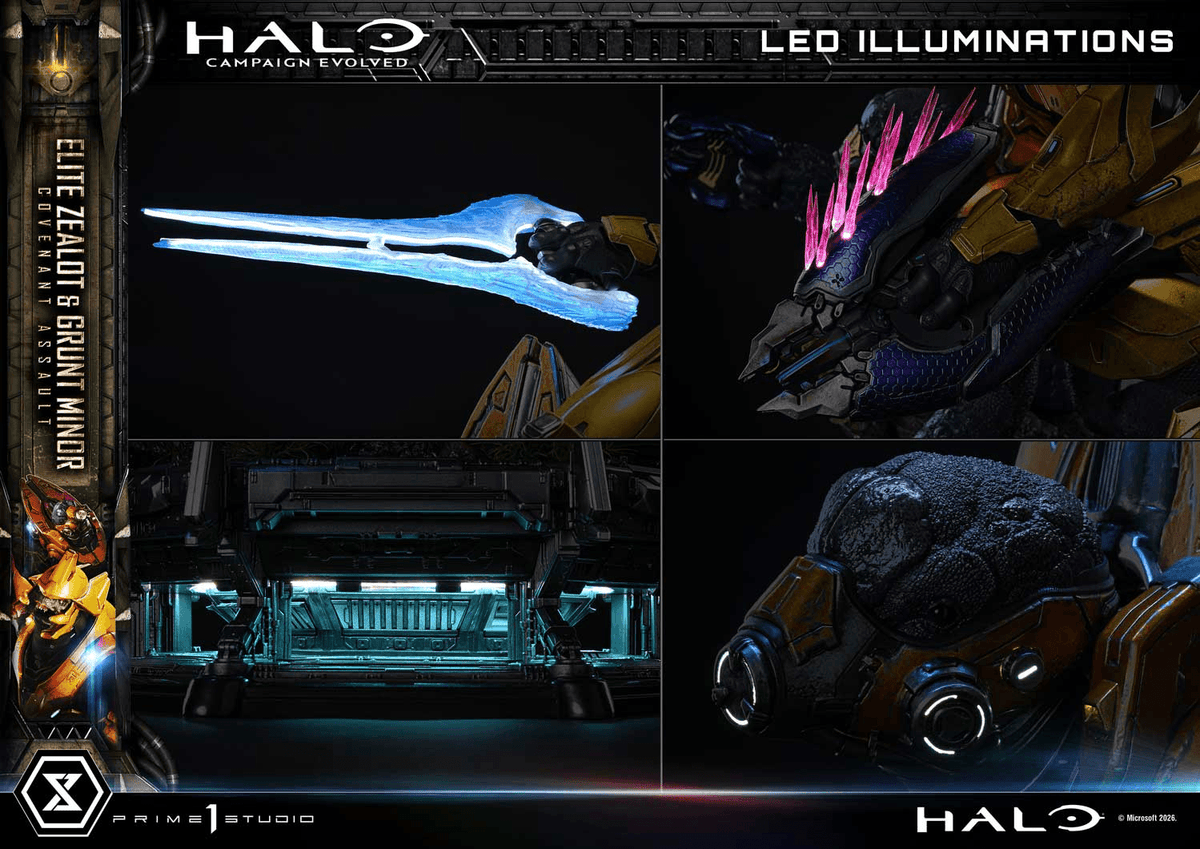 Ultimate Premium Masterline Halo: Campaign Evolved Elite Zealot & Grunt Minor: Covenant Assault