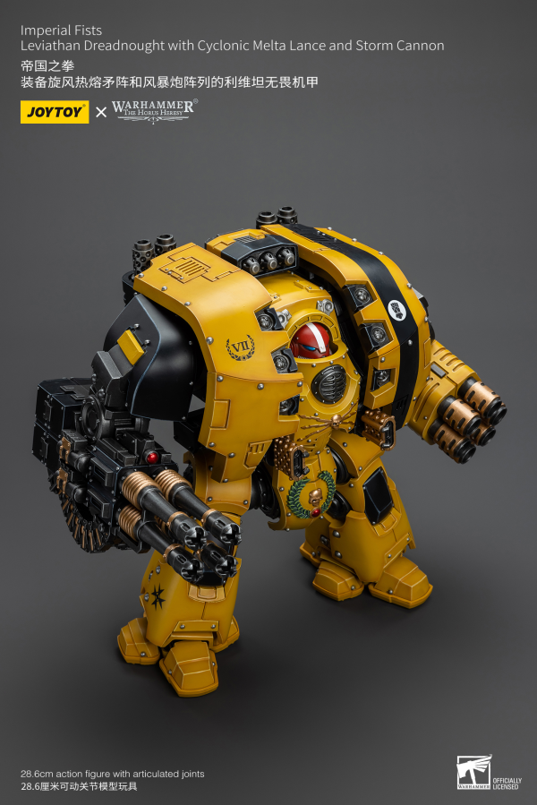 Joy Toy Imperial Fists Leviathan Dreadnought with Cyclonic Melta Lance and Storm Cannon
