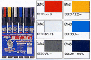 Mr Hobby Gundam Marker Set - SEED Marker