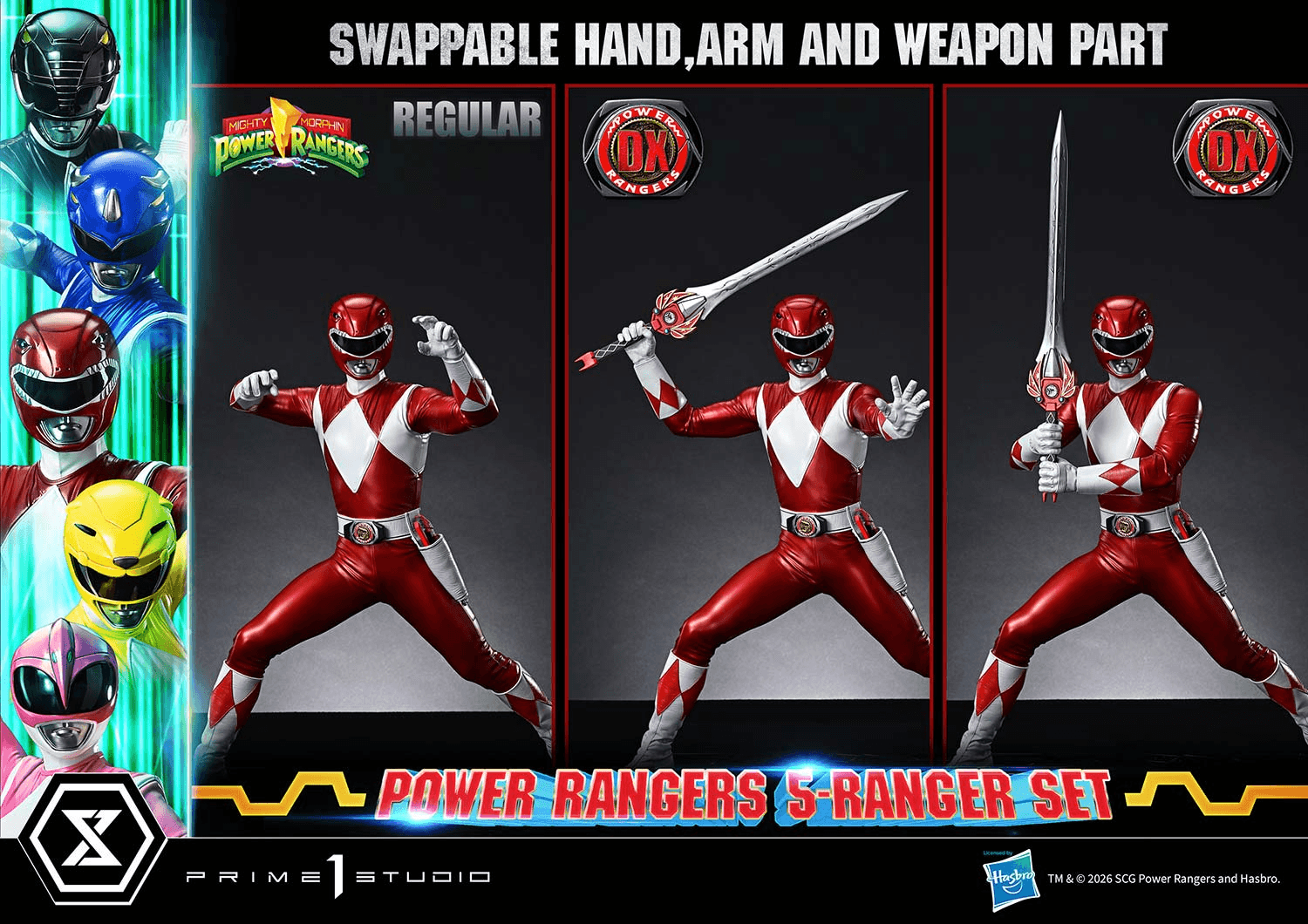 Premium Masterline Mighty Morphin Power Rangers Power Rangers 5-Ranger Set Deluxe Version
