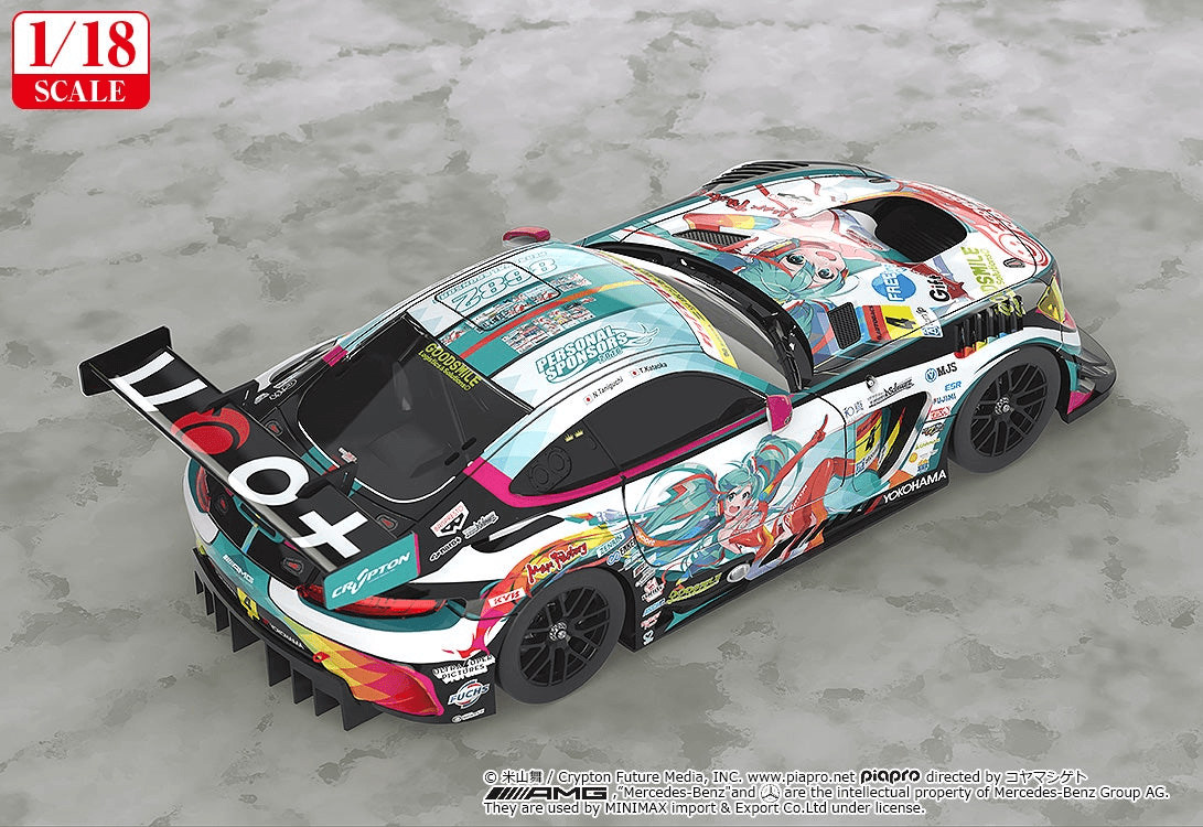 (Rerelease) 1/18th Scale Good Smile Hatsune Miku AMG 2016 SUPER GT Ver.