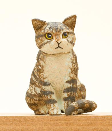 AIP mio hashimoto Cat sculpture (Box of 12) | 4580045301455