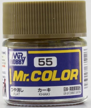 Mr Hobby Mr. Color 55 - Khaki (Flat/Tank) | 4973028635126
