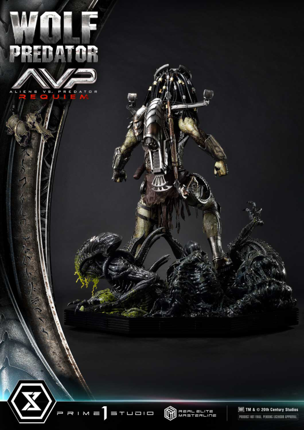 Prime 1 Studio Real Elite Masterline Aliens vs. Predator: Requiem Wolf Predator DX Bonus Version | 4582647121646