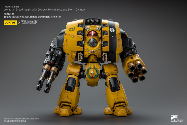 Joy Toy Imperial Fists Leviathan Dreadnought with Cyclonic Melta Lance and Storm Cannon