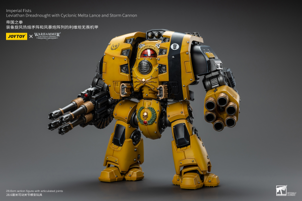 Joy Toy Imperial Fists Leviathan Dreadnought with Cyclonic Melta Lance and Storm Cannon