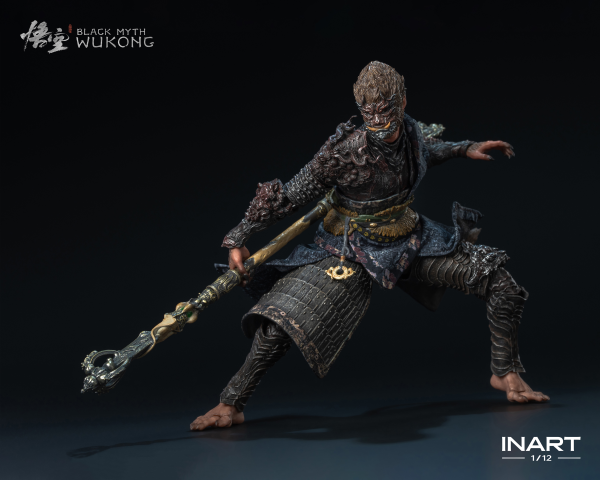 Queen Studios Black Myth: Wukong 1/12 Scale Action Figure - The Destined One in the Bronze Armor Set - Deluxe Version