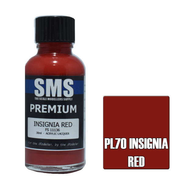 The Scale Modellers Supply (SMS) Premium INSIGNIA RED FS11136 30ml | 707959822089