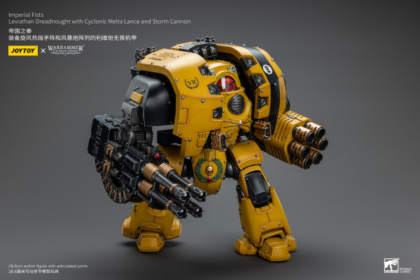 Joy Toy Imperial Fists Leviathan Dreadnought with Cyclonic Melta Lance and Storm Cannon