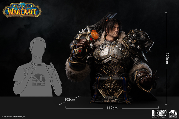Infinity Studio Infinity Studio X Blizzard Entertainment Varian Wrynn life size bust(6972099322209)(6972099322209)
