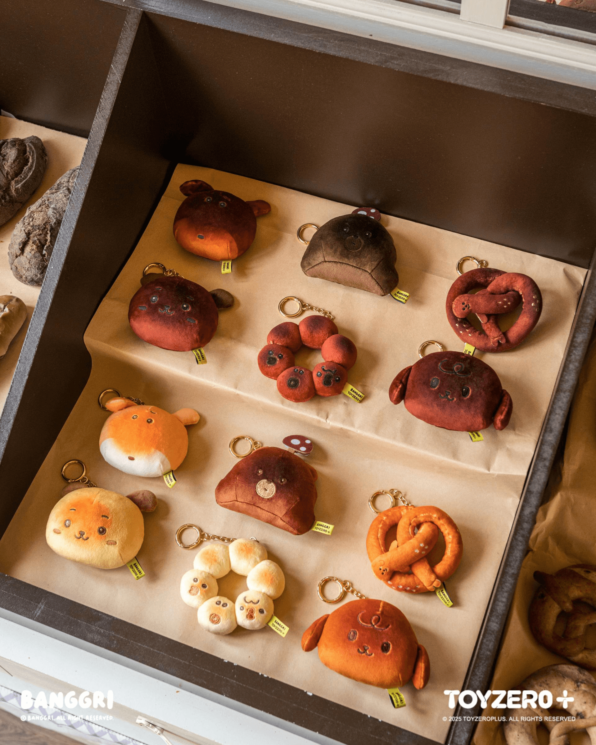 BANGGRI Bakery Series - Plush Keychain (Gombang ver.) | 6978531760813