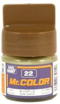 Mr Hobby Mr. Color 22 - Dark Earth (Semi-Gloss/Aircraft) | 4973028716214