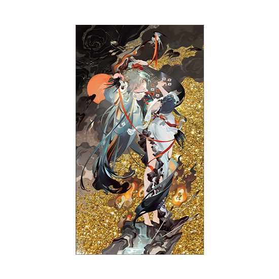 Hatsune Miku Glitter Acrylic Block: Shimian Maifu Ver. | 4580590190481