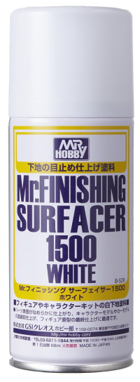 Mr Hobby Mr Finishing Surfacer 1500 White (Aerosol Type) | 4973028432923