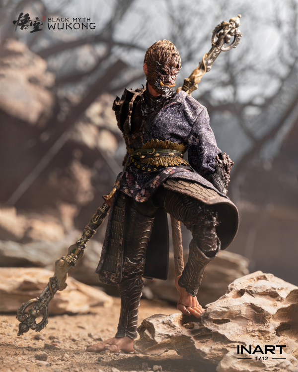 Queen Studios Black Myth: Wukong 1/12 Scale Action Figure - The Destined One in the Bronze Armor Set - Deluxe Version