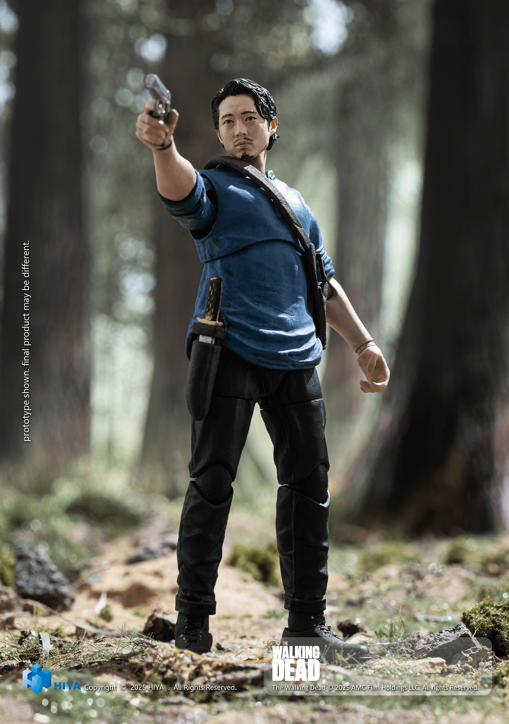 HIYA Exquisite Mini Series 1/18 Scale 4 Inch The Walking Dead Glenn Action Figure | 6957534204593