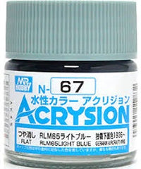 Mr Hobby Acrysion N67 - RLM65 Light Blue (Semi-Gloss/Aircraft) | 4973028112832