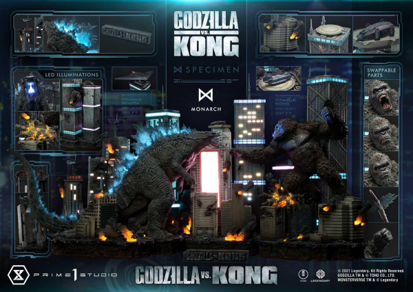 Prime 1 Studio Ultimate Diorama Masterline Godzilla vs Kong (Film) Godzilla VS Kong Final Battle(4580708032993)(4580708032993)