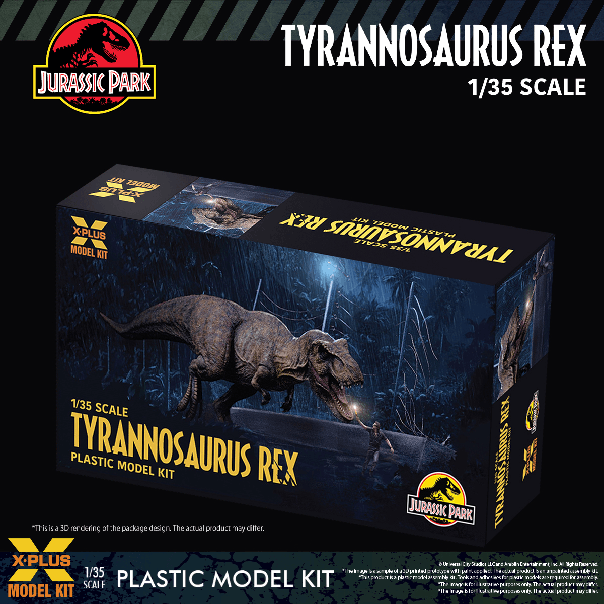 1/35 Scale Plastic Model Kit Jurassic Park Tyrannosaurus rex | 4532149026178