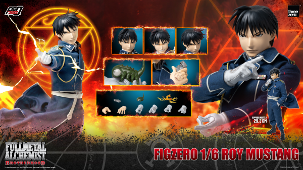 threezero FULLMETAL ALCHEMIST BROTHERHOOD - FigZero 1/6 Roy Mustan(4895250815926)(4895250815926)