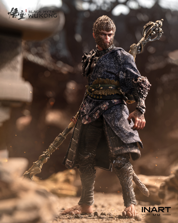 Queen Studios Black Myth: Wukong 1/12 Scale Action Figure - The Destined One in the Bronze Armor Set - Deluxe Version