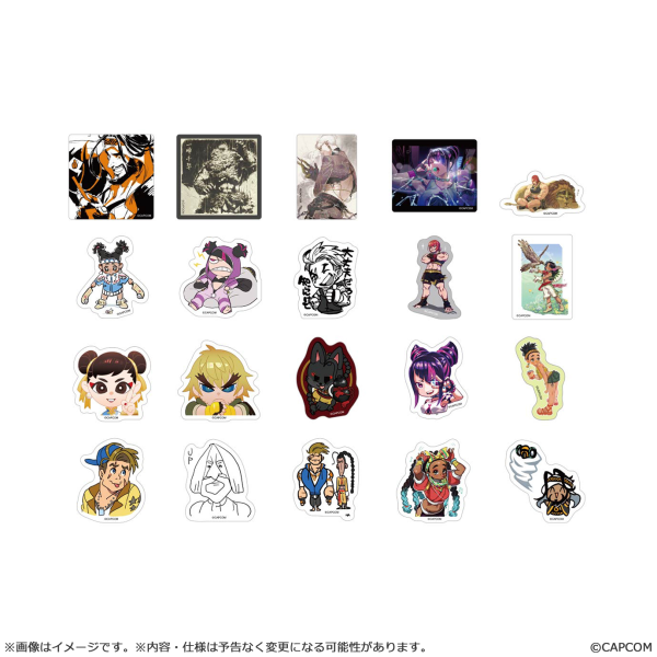 CAPCOM Street Fighter 6 die-cut stickers B set | 4976219134866