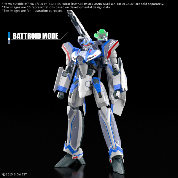 BANDAI HOBBY HG 1/100 VF-31J SIEGFRIED (HAYATE IMMELMANN USE) WATER DECALS(4573102686992)(4573102686992)