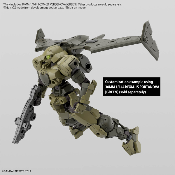 BANDAI Hobby 30MM 1/144 bEXM-21 VERDENOVA [GREEN]