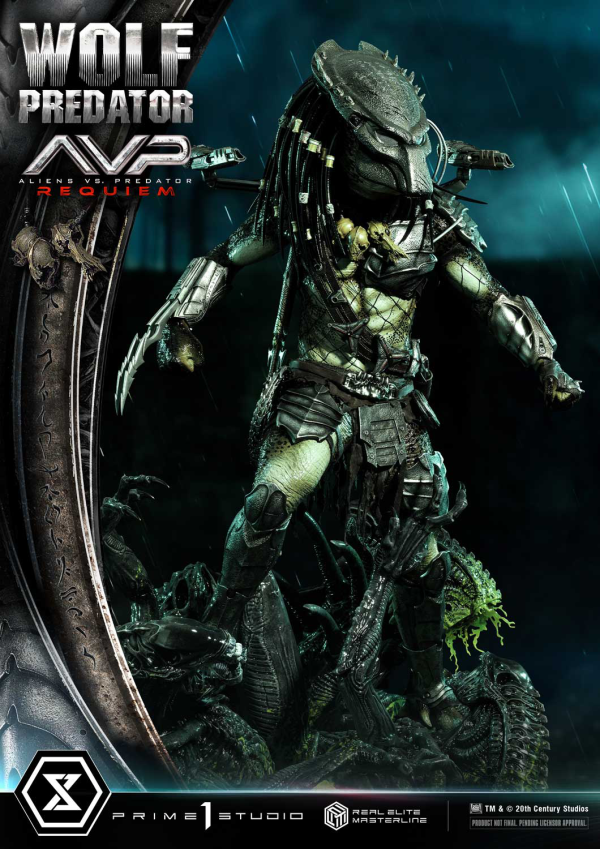 Prime 1 Studio Real Elite Masterline Aliens vs. Predator: Requiem Wolf Predator DX Bonus Version | 4582647121646