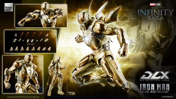 threezero Marvel Studios: The Infinity Saga - DLX Iron Man Mark 21 “Midas” | 4895250815452