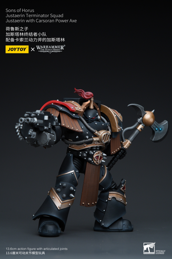 Joy Toy Sons of Horus Justaerin Terminator Squad Justaerin with Carsoran Power Axe | 6973130379718