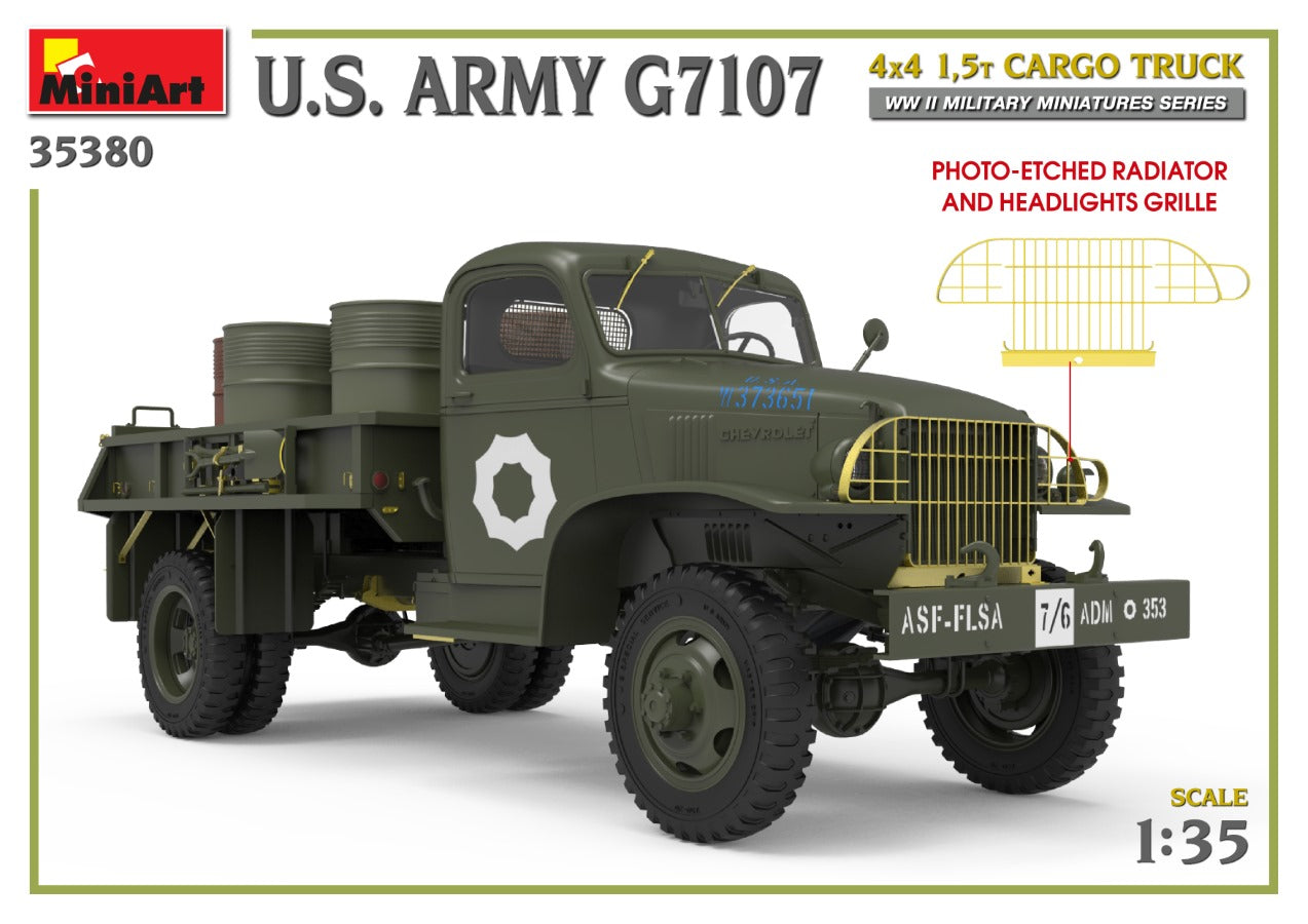 MiniArt 1/35 U.S. Army G7107 4X4 1,5t Cargo Truck | 4820183314260