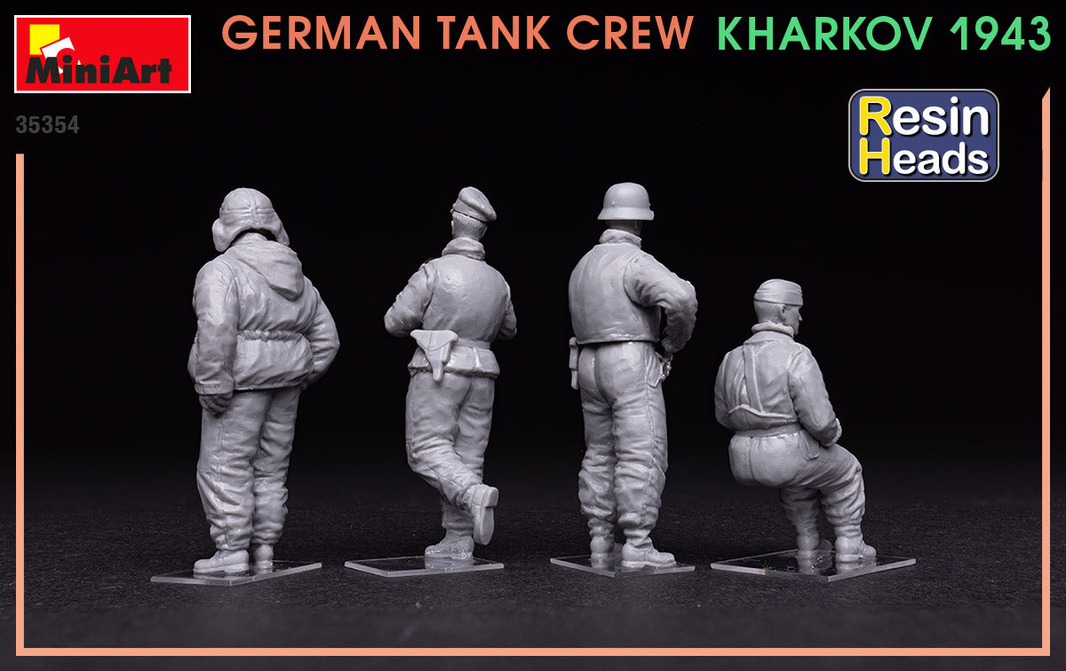 MiniArt 1/35 German Tank Crew.Kharkov 1943. Resin Heads | 4820183313560