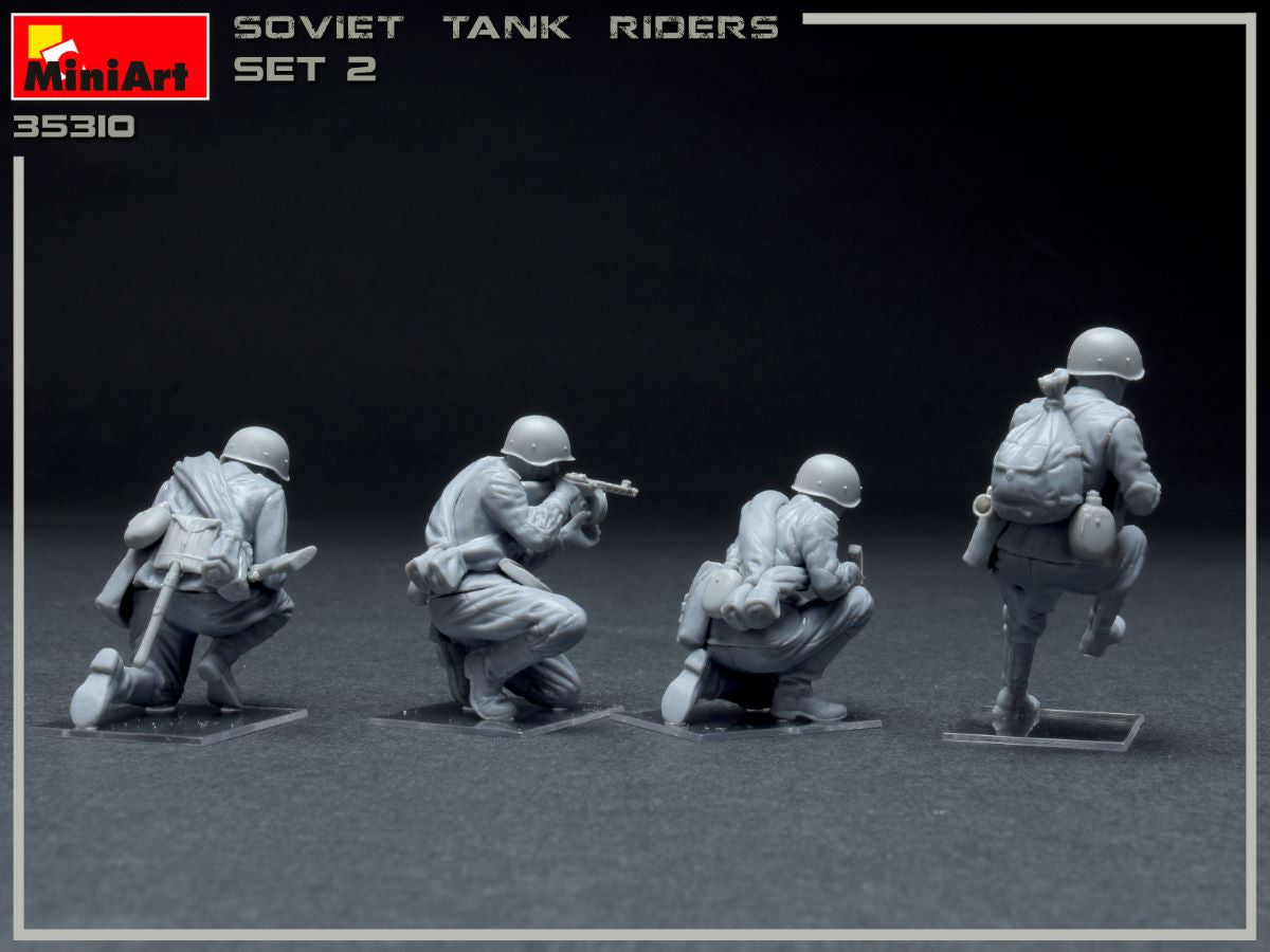 MiniArt 1/35 Soviet Infantry Tank Riders Set 2 | 4820183313010