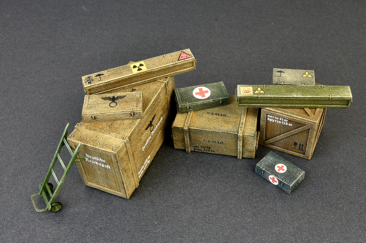 MiniArt 1/35 Wooden Boxes & Crates | 4820183311849