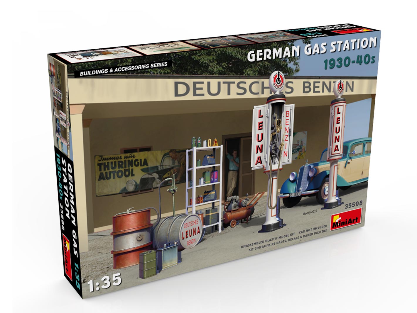MiniArt 1/35 German Gas Station 1930-40s | 4820183312471