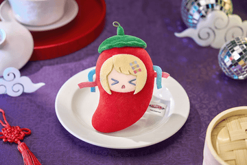 NEEDY STREAMER OVERLOAD Needy Streamer Chinese Restaurant Series Chili Pepper Plushie Mascot Keychain