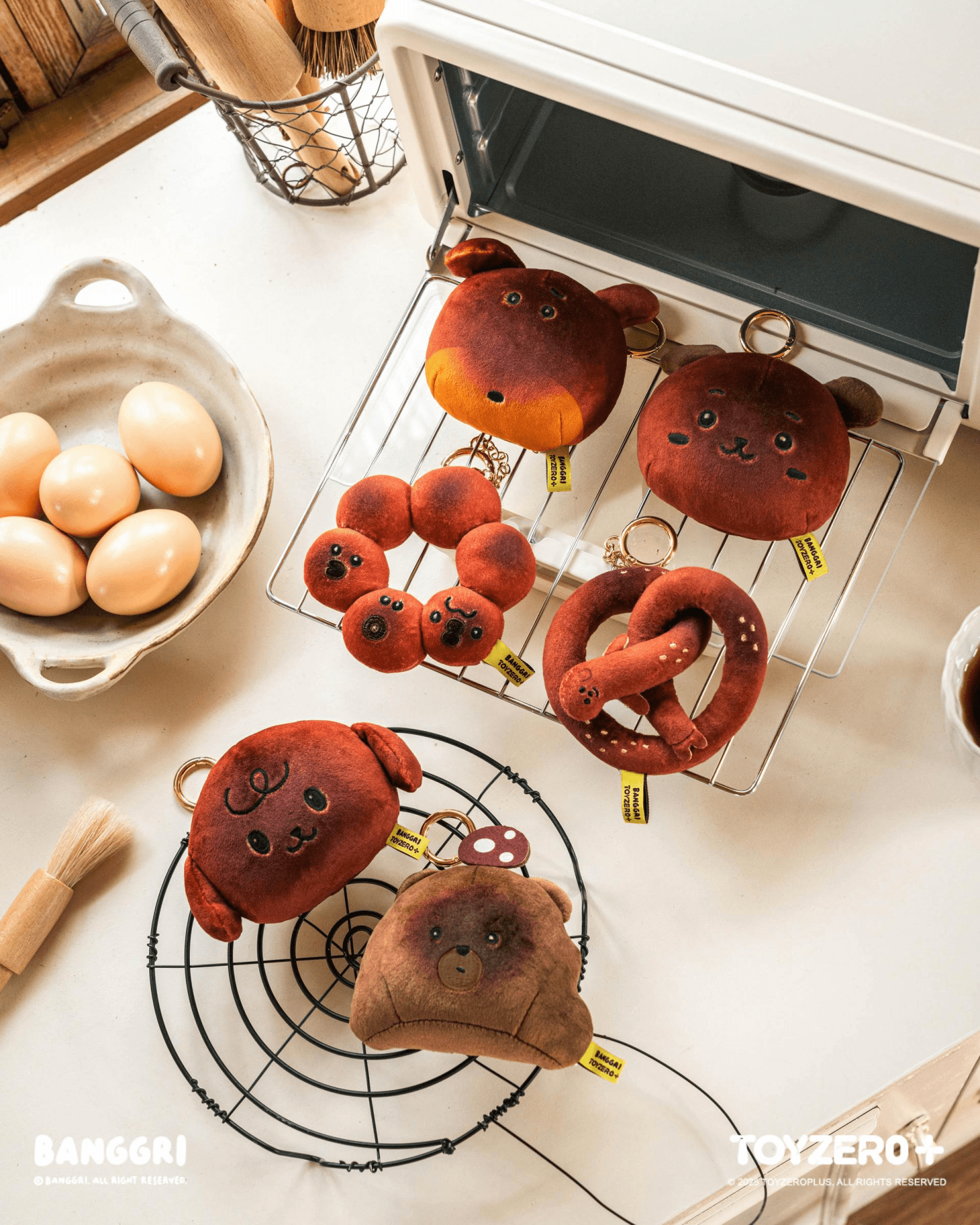 BANGGRI Bakery Series - Plush Keychain (Gombang ver.) | 6978531760813