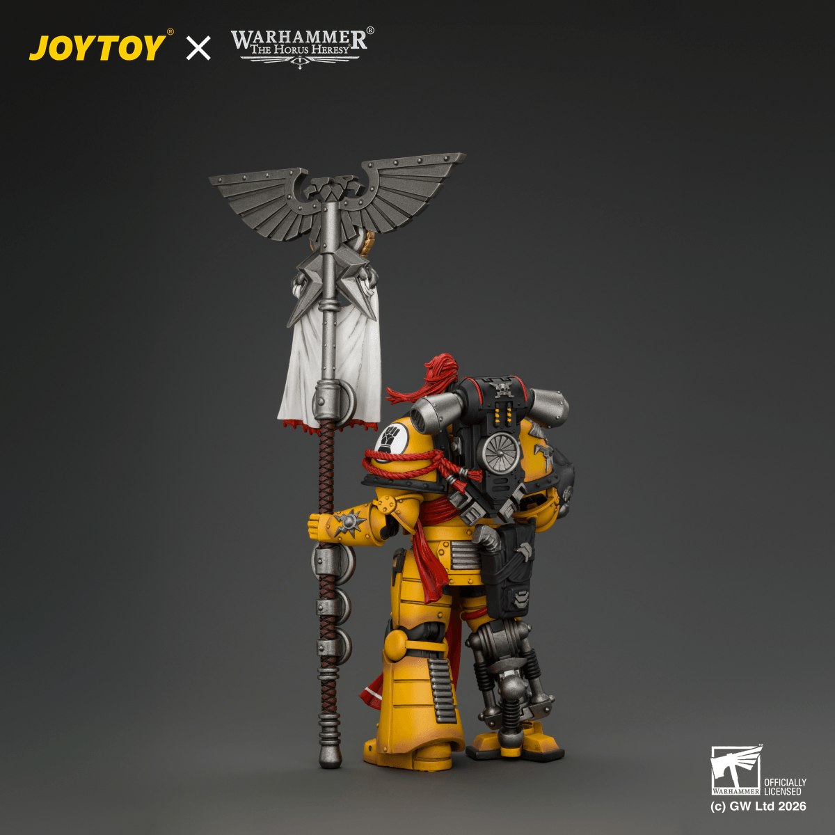 Imperial Fists Herald Consul with Standard and Bolt Pistol