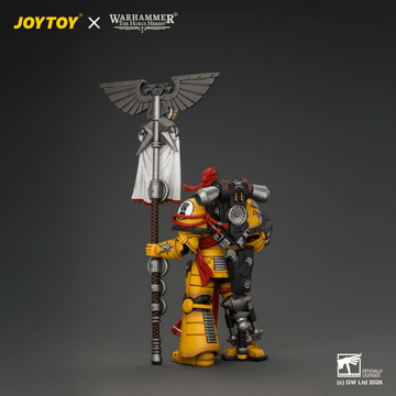 Imperial Fists Herald Consul with Standard and Bolt Pistol
