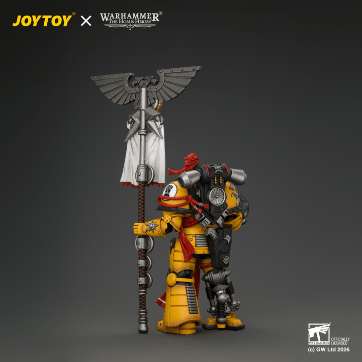 Imperial Fists Herald Consul with Standard and Bolt Pistol