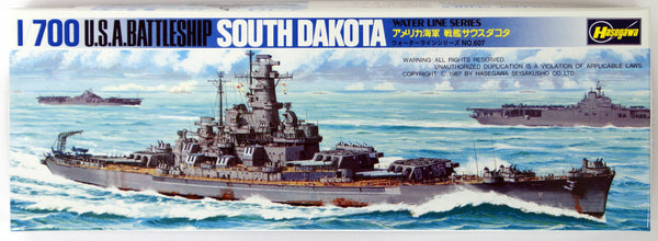 Hasegawa [607] 1:700 U.S. BATTLE SHIP SOUTH DAKOTA